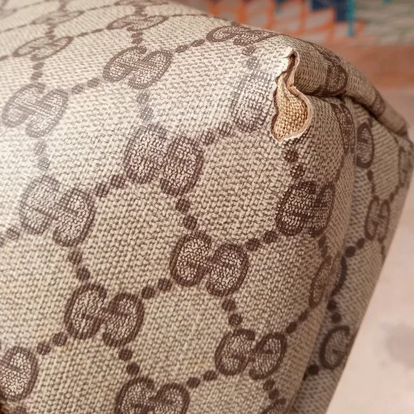 SALE! Vintage Gucci Sherry Line Guccissima Monogram Leather Tote Shoulder Bag - Picture 13 of 16